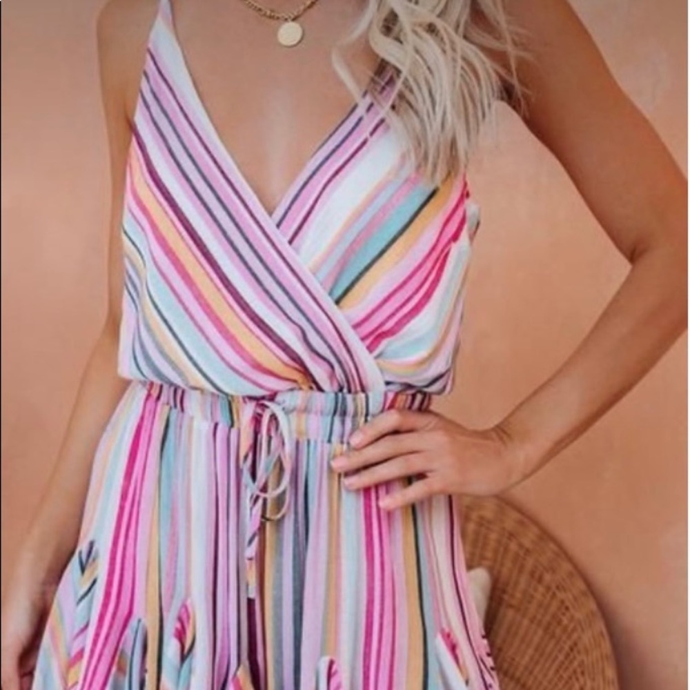 Multi colored romper